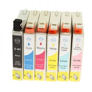 Tusze Zamienniki T0487 do Epson (C13T04874010) (komplet) - DARMOWA DOSTAWA w 24h