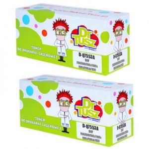 Tonery Zamienniki 53A do HP (Q7553AD) (Czarne) (dwupak) - DARMOWA DOSTAWA w 24h