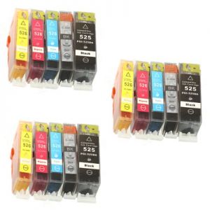 3x Tusze Zamienniki CLI-526 CMYK do Canon (komplet) - DARMOWA DOSTAWA w 24h