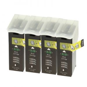 4x Tusz Zamiennik 100 BK do Lexmark (014N0820E) (Czarny) - DARMOWA DOSTAWA w 24h