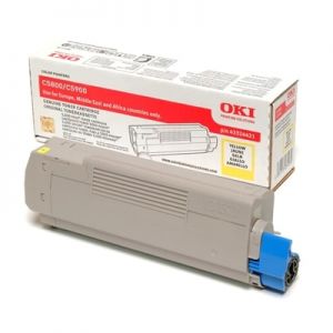 Toner Oryginalny Oki C5800 (43324421) (Żółty) - DARMOWA DOSTAWA w 24h