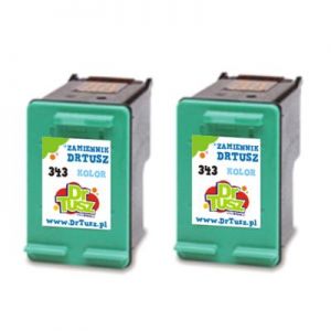 Tusze Zamienniki 343 do HP (CB332EE) (Kolorowe) (dwupak) - DARMOWA DOSTAWA w 24h
