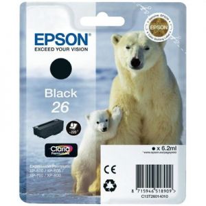 Tusz Oryginalny Epson T2601 (C13T26014010) (Czarny) - DARMOWA DOSTAWA w 24h