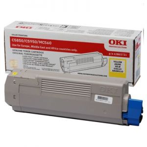 Toner Oryginalny Oki C5850/5950 (43865721) (Żółty) - DARMOWA DOSTAWA w 24h