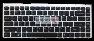 Klawiatura do laptopa SONY Vaio VGN-FW PCG-3D1M PCG-3H1M PCG-3F1M PCG-3J1M (WYSPOWA ZE SREBRNĄ RAMKĄ