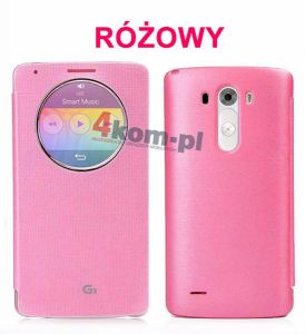 Etui ochronne z okienkiem do LG G3 - Różowy