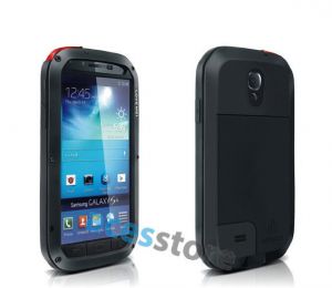 Etui z portfelem Cherry do Samsung Galaxy S5 + FOLIA - Czarny z czerwoną zatyczką