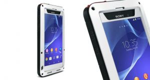 Etuli Love Mei do Sony Xperia Z2 - Biały z czerwoną zatyczką