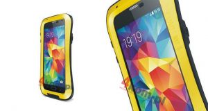 Etui Love Mei do Samsung Galaxy S5 ZAOKRĄGLONY - Żółty