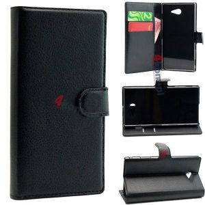 Etui z funkcją portfela do Sony Xperia M2 - Czarny