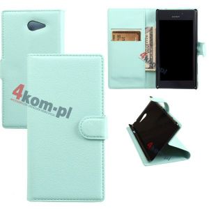 Etui z funkcją portfela do Sony Xperia M2 - Niebieski