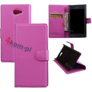 Etui z funkcją portfela do Sony Xperia M2 - Fioletowy