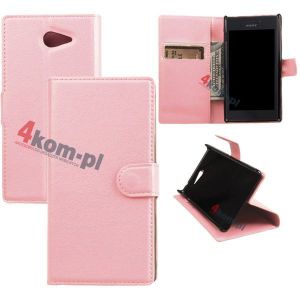 Etui z funkcją portfela do Sony Xperia M2 - Różowy