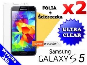 2x Folia ochronna na ekran do Samsung Galaxy S5