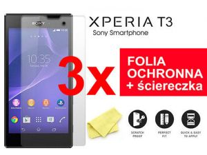 3x Folia ochronna na ekran do Sony Xperia T3