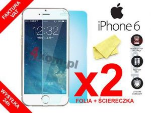 2x Folia ochronna na ekran do iPhone 6 6S