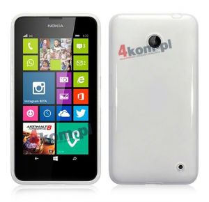 Etui plecki silikonowe do Nokia Lumia 630 - Biały