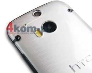 ETUI Przezroczyste + BUMPER HTC ONE M8 - Czarny