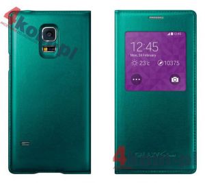(mini) FLIP COVER S-VIEW ETUI do Samsung GALAXY S5 MINI - Zielony