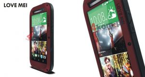Pancerne etui LOVE MEI do HTC One M8 - Czerwony