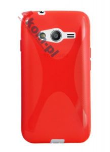 ETUI SILIKON X-SHAPE SAMSUNG Galaxy ACE NXT G313H - Czerwony