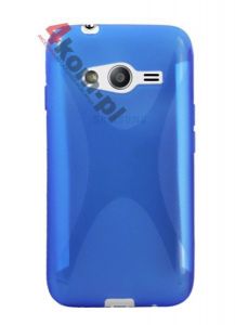 ETUI SILIKON X-SHAPE SAMSUNG Galaxy ACE NXT G313H - Niebieski