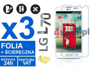 3x Folia ochronna na ekran do LG L70