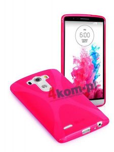 ETUI X-SHAPE LG G3 - Różowy