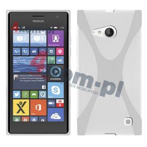 Etui X-SHAPE do Nokia Lumia 730/735 - Biały