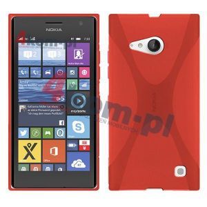 Etui X-SHAPE do Nokia Lumia 730/735 - Czerwony