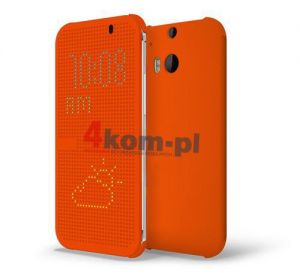 Etui DOT-VIEV do HTC ONE M8 - Pomarańczowy