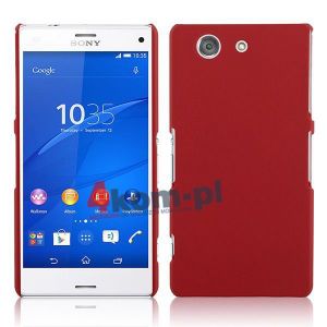 Etui plecki do Sony Xperia Z3 Compact Przezroczysty - Czerwony