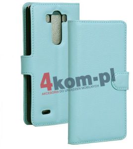 Etui portfel LG G3 - Niebieski