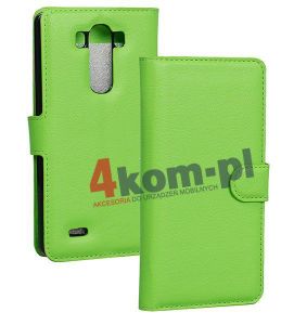 Etui portfel LG G3 - Zielony