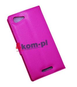 Etui portfel do Sony Xperia E3 - Fioletowy
