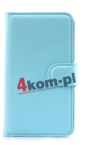 Etui portfel do Samsung Galaxy Ace 4 G357 - Niebieski