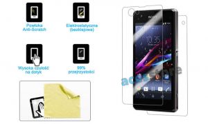Folia ochronna przód / tył doSony Xperia Z1 + ściereczka