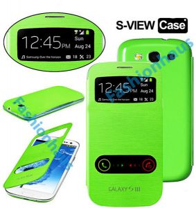 Etui S Viev Flip Cover do Samsung Galaxy S3 - Zielony