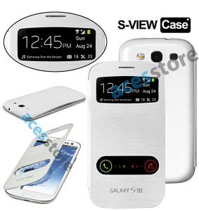 Etui S Viev Flip Cover do Samsung Galaxy S3 - Biały