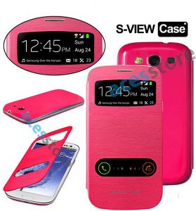 Etui S Viev Flip Cover do Samsung Galaxy S3 - Różowy