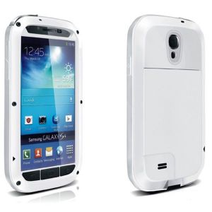 Etui z portfelem Cherry do Samsung Galaxy S5 + FOLIA - Biały ze srebrną zatyczką