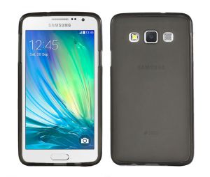 Etui silikonowe FLEXmat do Samsung Galaxy A3 - Czarny