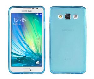Etui silikonowe FLEXmat do Samsung Galaxy A3 - Niebieski