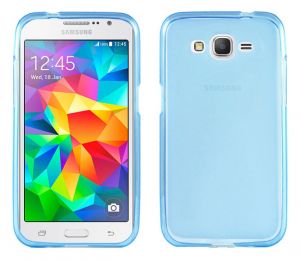 Etui silikonowe FLEXmat do Samsung Grand Prime G530 - Niebieski