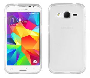 Etui silikonowe FLEXmat do Samsung Core Prime G360 - Biały