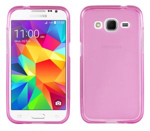 Etui silikonowe FLEXmat do Samsung Core Prime G360 - Różowy