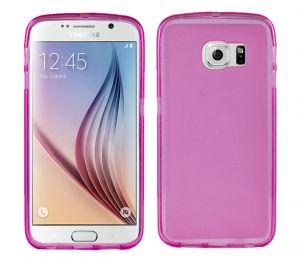 Etui silikonowe FLEXmat do Samsung Galaxy S6 - Różowy