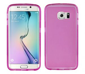 Etui silikonowe FLEXmat do Samsung Galaxy S6 edge - Różowy