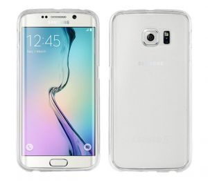 Etui silikonowe FLEXmat do Samsung Galaxy S6 edge - Biały