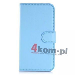 Etui portfel do Samsung Galaxy Note 4 - Niebieski